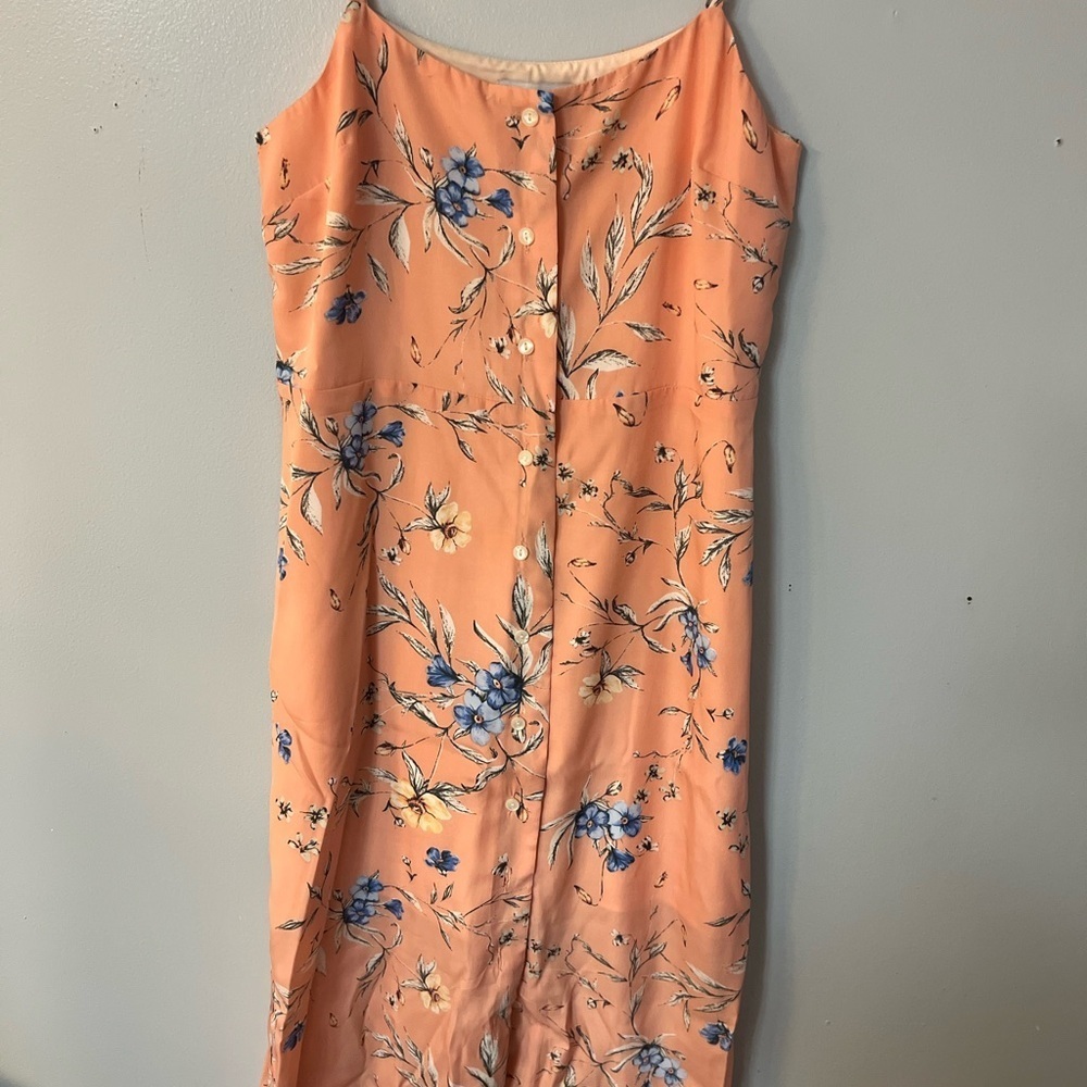 ALI & JAY Orange Tie Front Sundress Midi - Picture 3 of 5